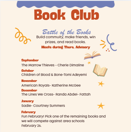 flyer for book club
