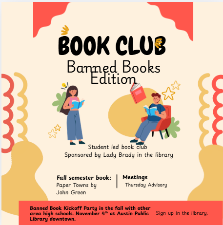 Flyer for book club